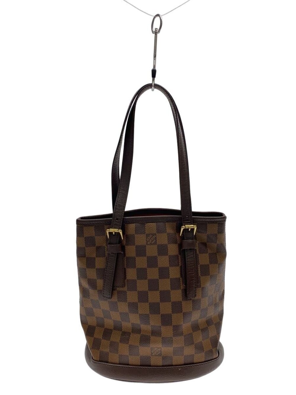LOUIS VUITTON Mare Damier Ebene Brown Tote Bag Brown Check LV